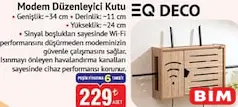 Q DECO MODEM DÜZENLEYİCİ KUTU fiyat ve kampanya bilgisi